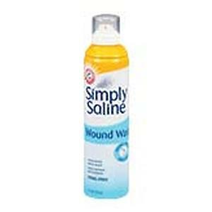 Church & Dwight Simply Sterile Wound Wash Saline 3Oz, 99cc, No burning, 1 Can