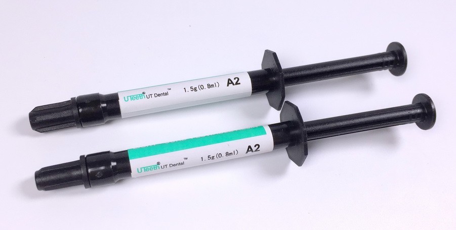 A1/A2/A3 Flowable Resin UT Dental Composite Light Cure 2 Syringe+10 Tips Kit