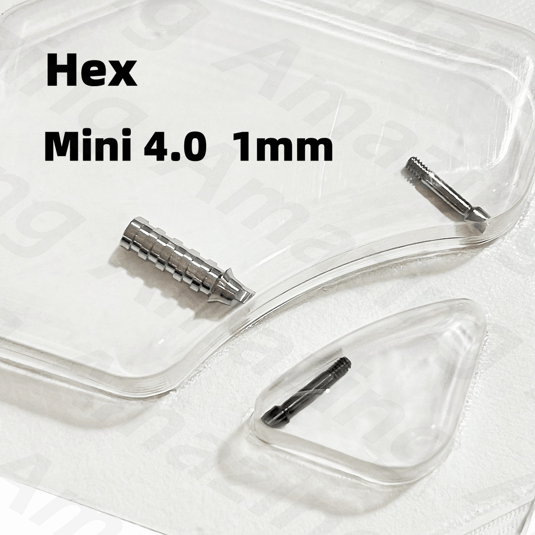 5Pcs OSS HIO Dental Titanium Screws Temporary Abutment TS Regular/Mini Hex