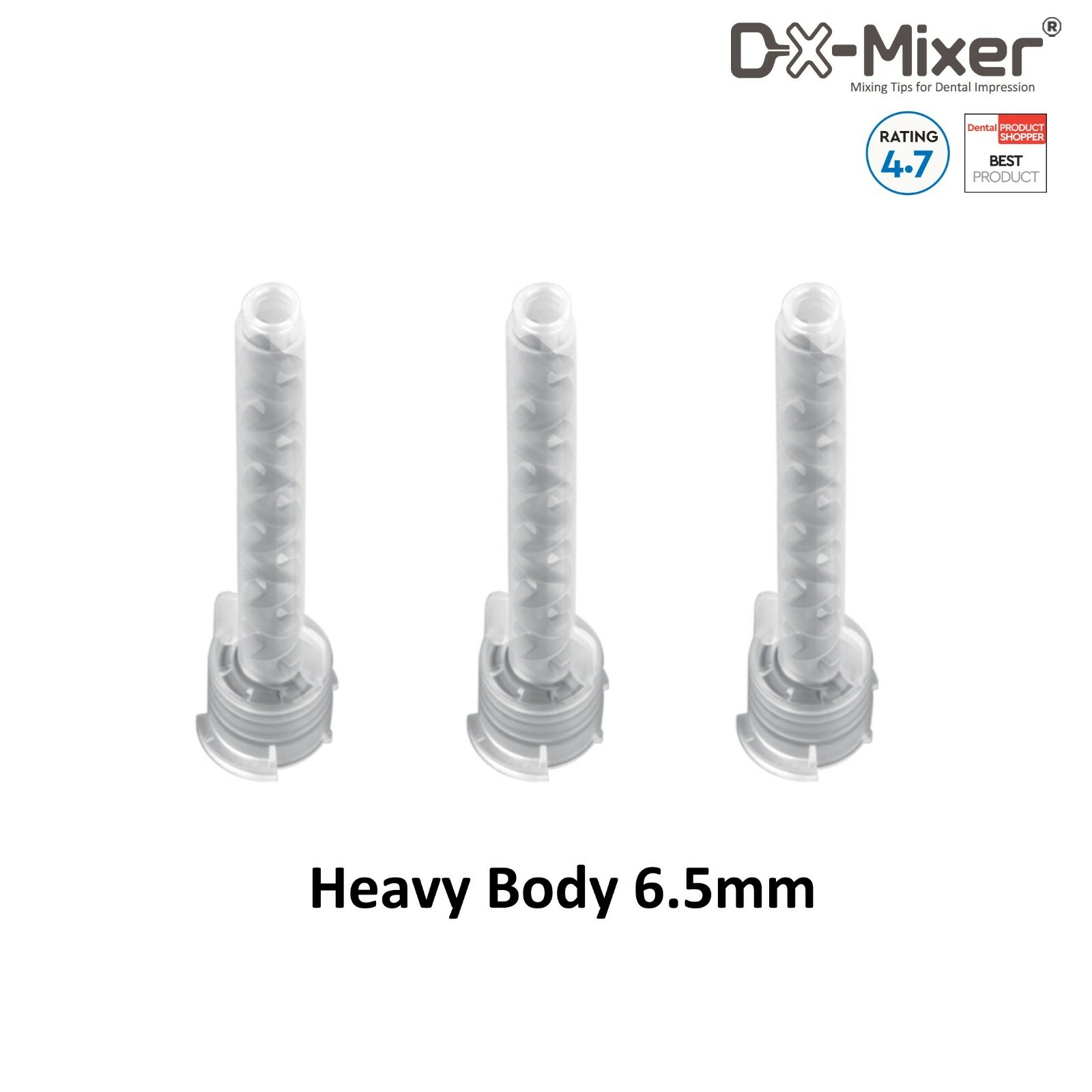 48pcs mixing tip heavy body 6.5mm Impression Dental HP Mixing Tips DX-Mixer®