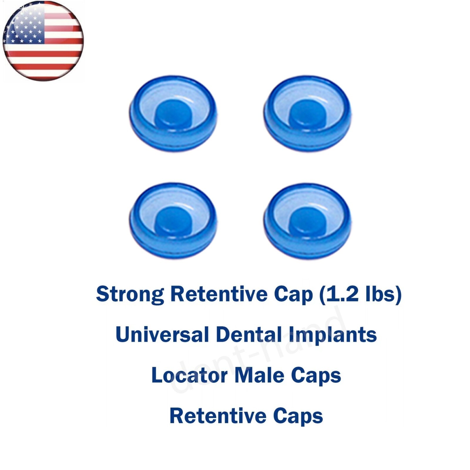 US Dental Universal Overdenture Implant Retention Caps Metal Housing Caps 2.4lbs