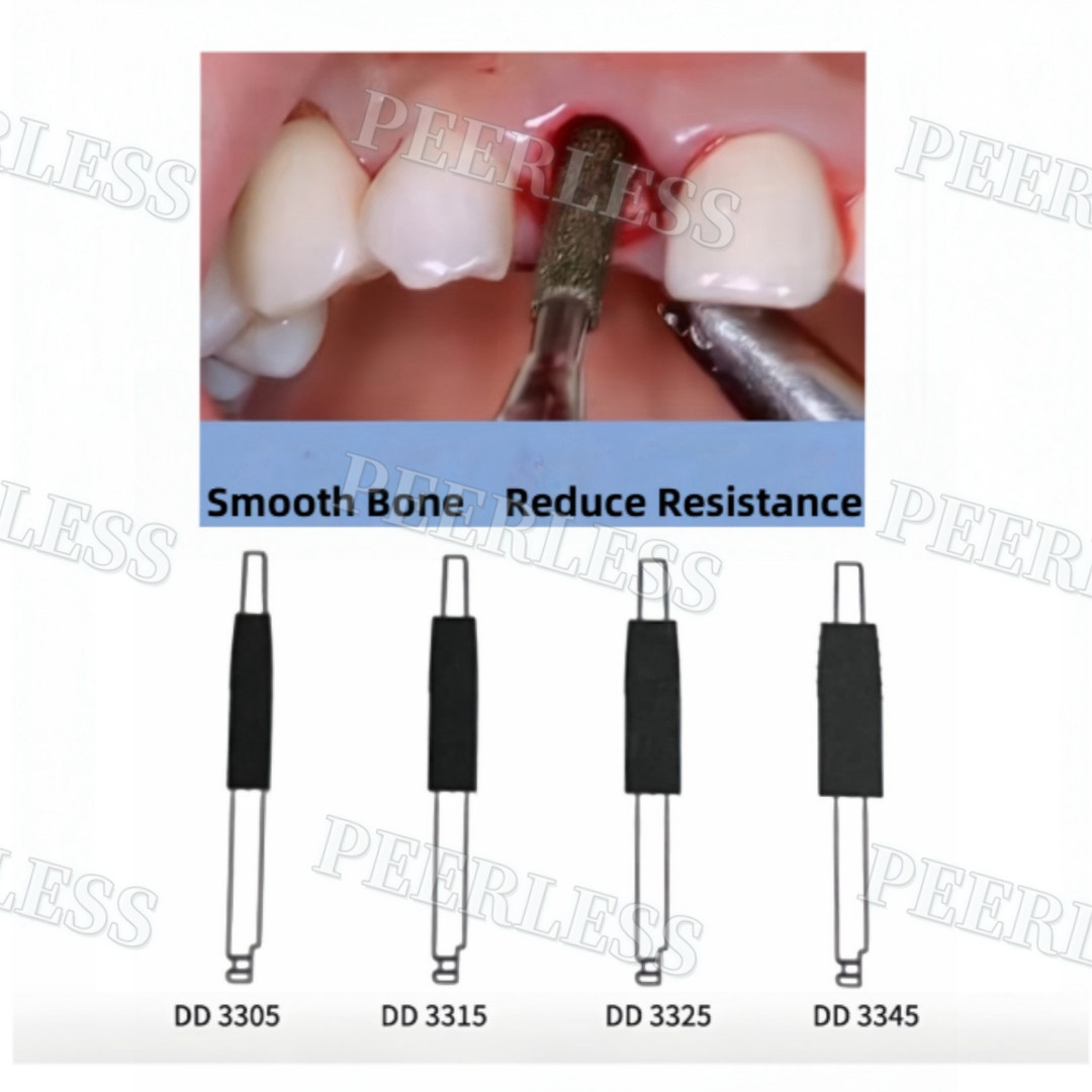4Pcs/Set Dental Implant Guided Neck Correction Drills Diamond Grinding Jawbone