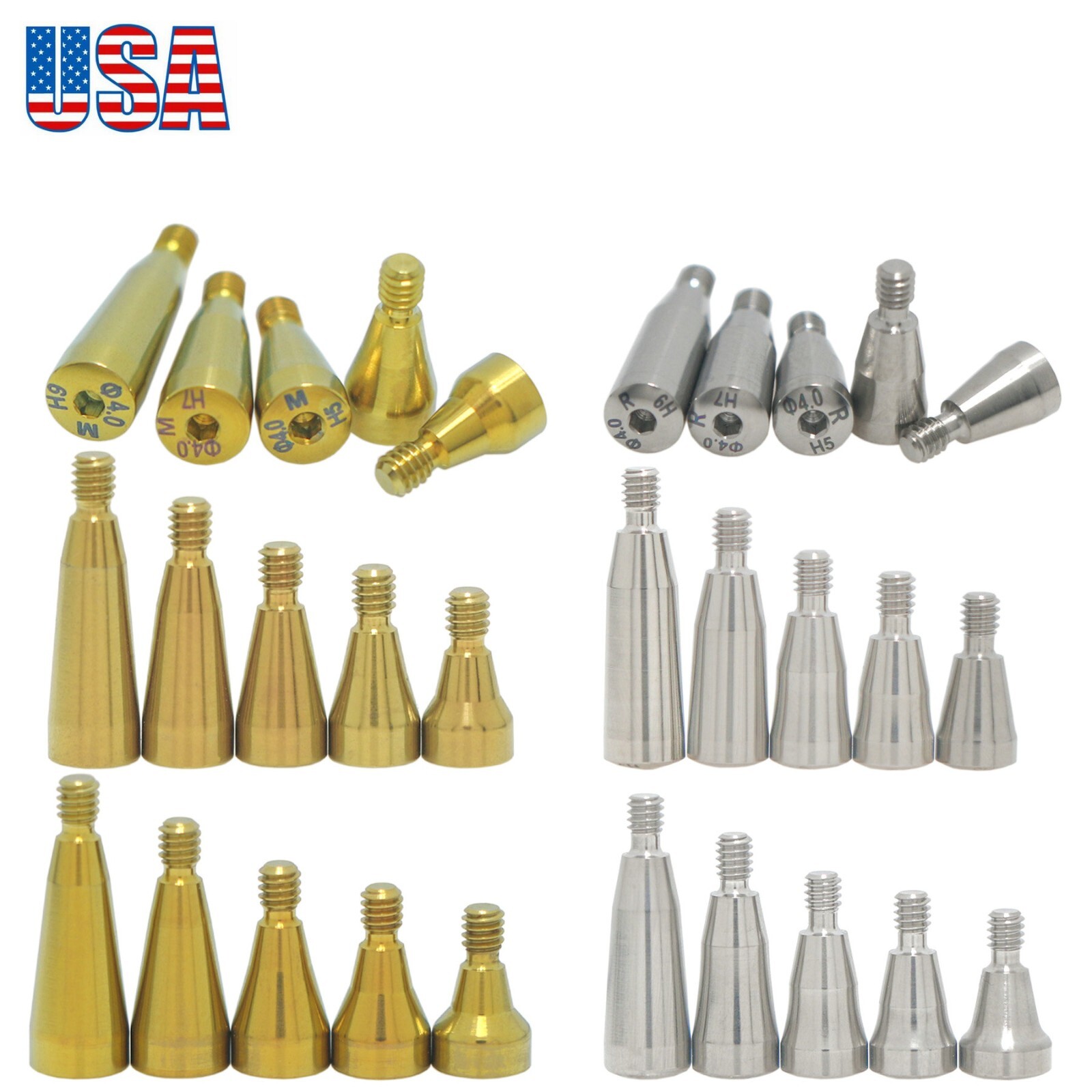 US Healing/Locator Abutments/Impression Caps Coping Fits Hiossen Osstem ET M/R