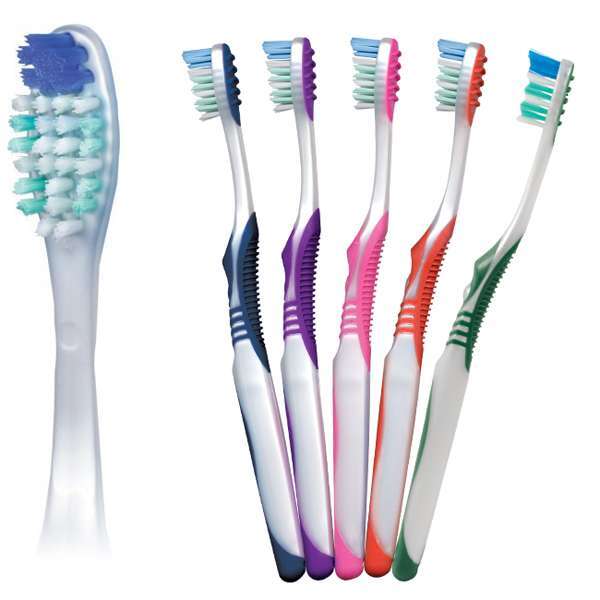505 maxMagic Compact Head Silken Soft Toothbrush, 32 Tufts, Cello Wrapped,100/Bx