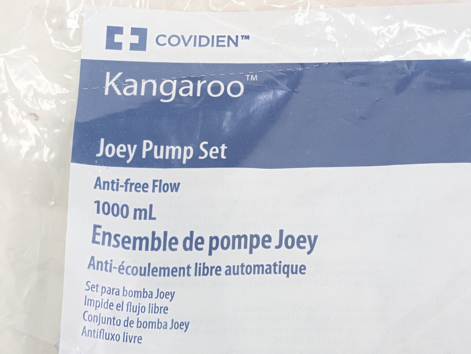 Kangaroo Joey Pump Set 1000ml Bag Anti Free Flow 773656 Lot of 24 New