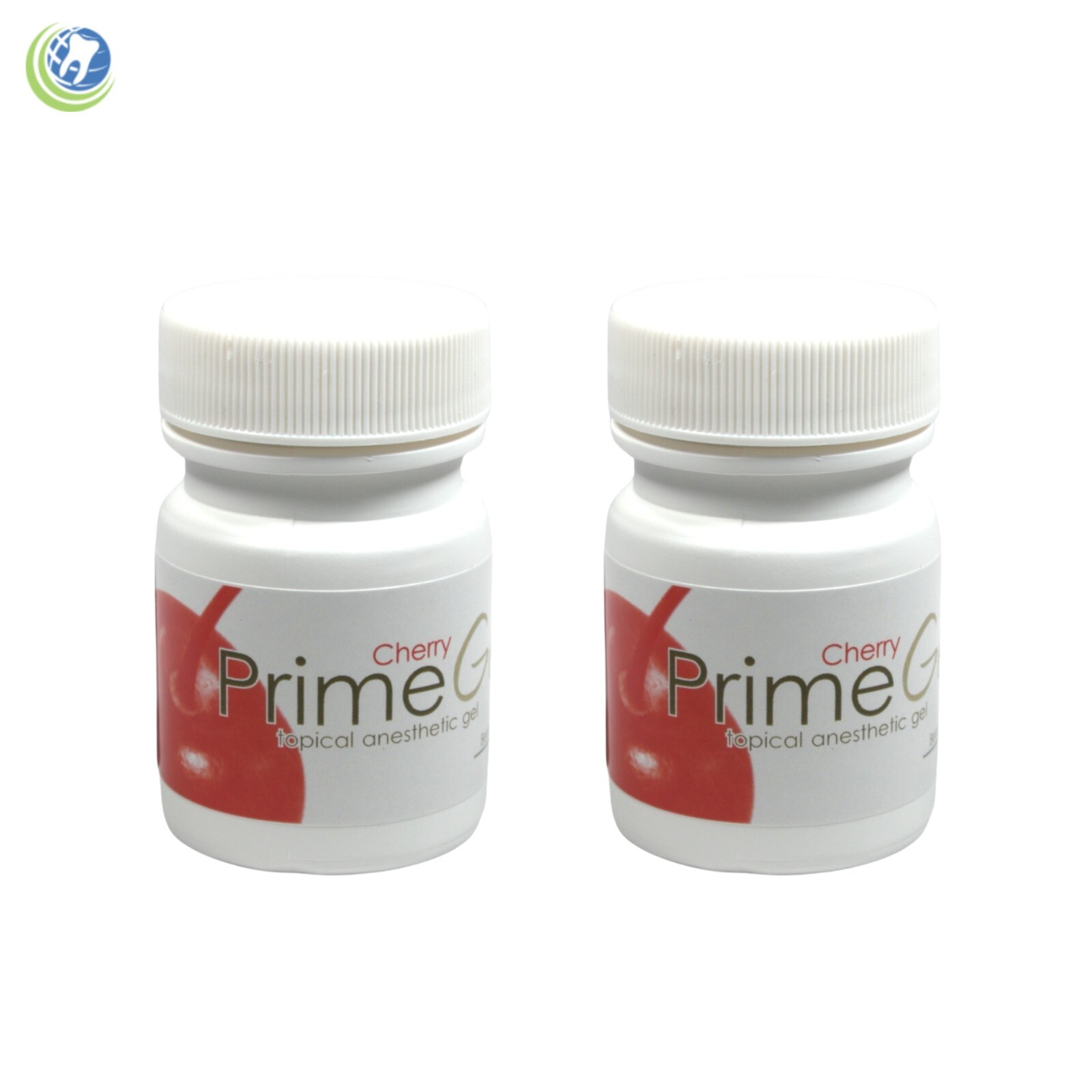 2 x Dental PrimeG Oral Topical Anesthetic Gel 1 oz Cherry Flavor 20% Benzocaine
