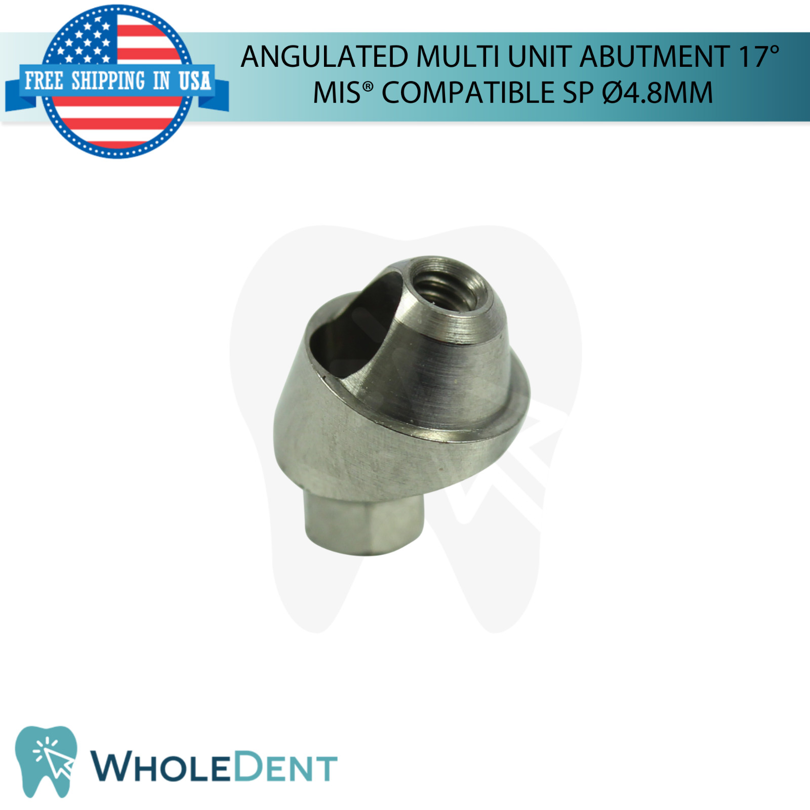10X Angulated Multi Unit 17° Prosthetic SP Int Hex Compatible with MIS® Ø4.8mm