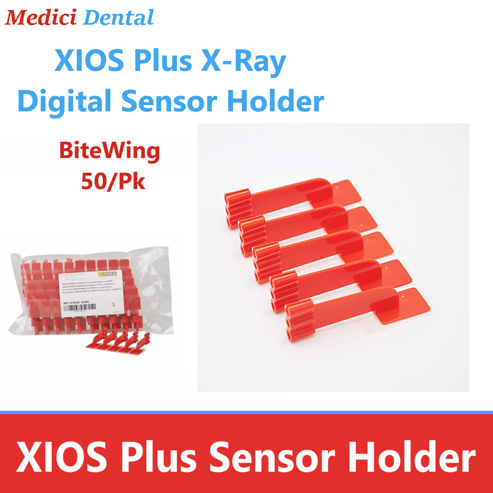 Dental X-Ray XCP Xios Sensor Biteblocks Posterior, Bitewing, Anterior Disposable