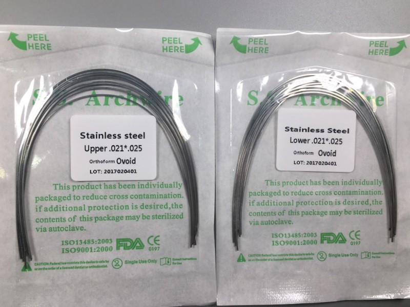 100-pack Ortho Arch Wire Stainless Steel Rectangular Ovol Form Dental 10pcs/pack