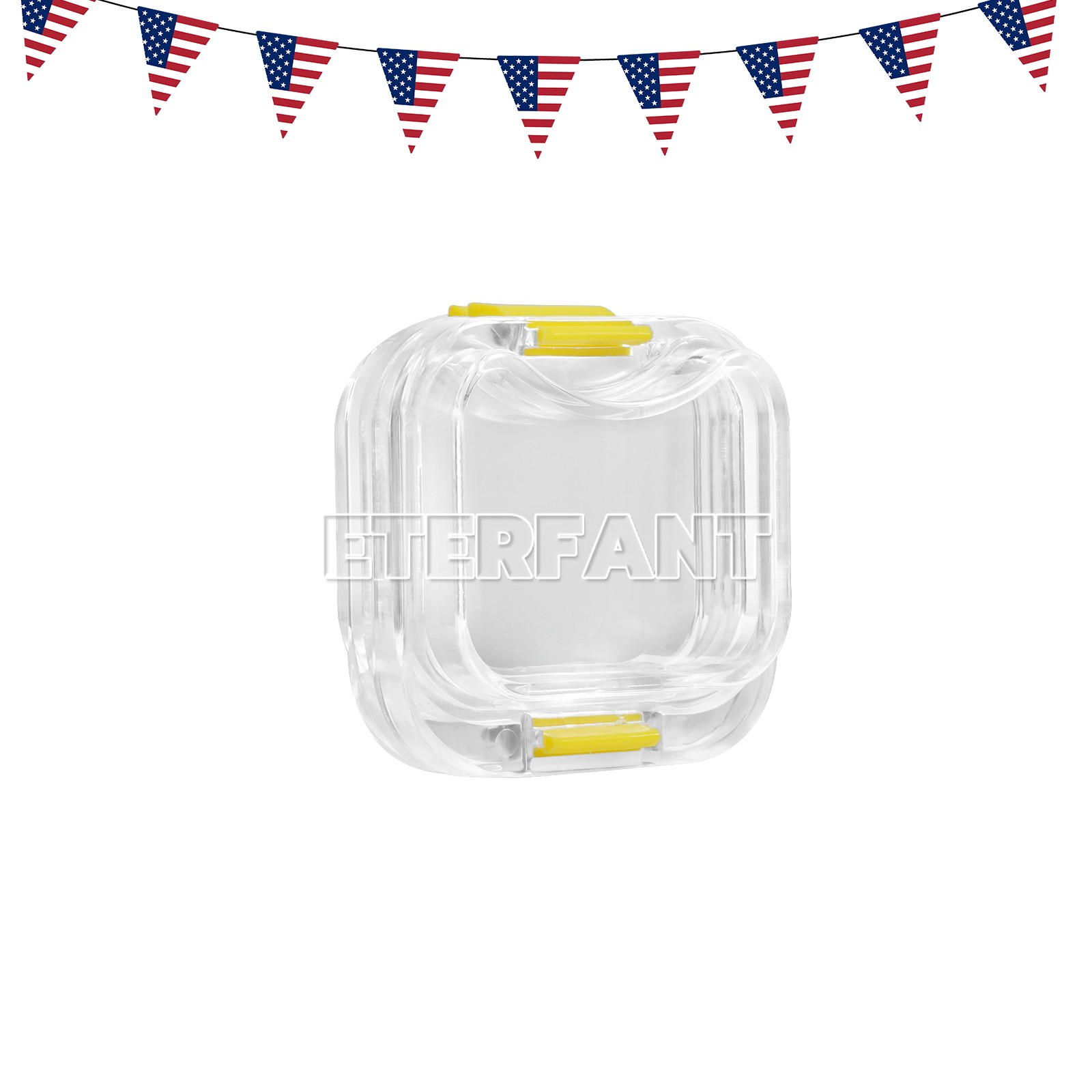 100pcs ETERFANT Dental Crown and Bridge Pillow Box with Latch Storage display