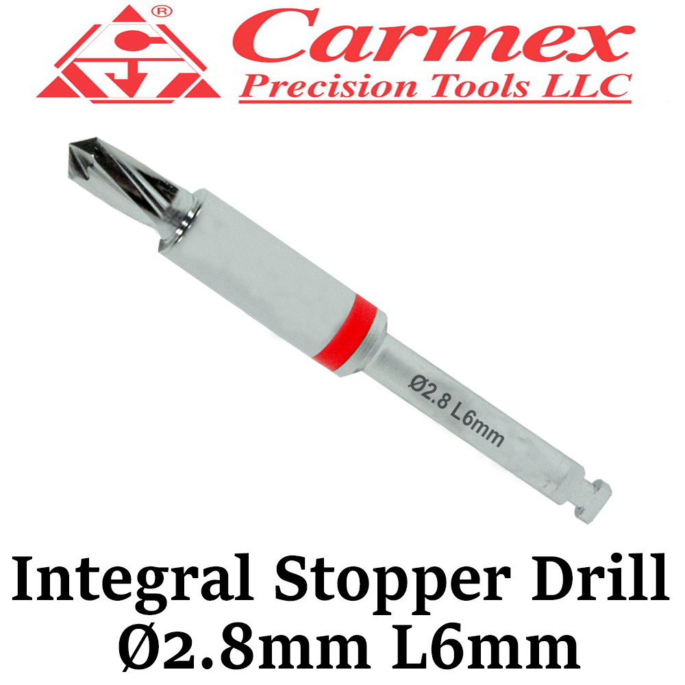 1x Carmex Dental Implant Surgical Integral Stopper Drill Irrigation Ø2.8mm