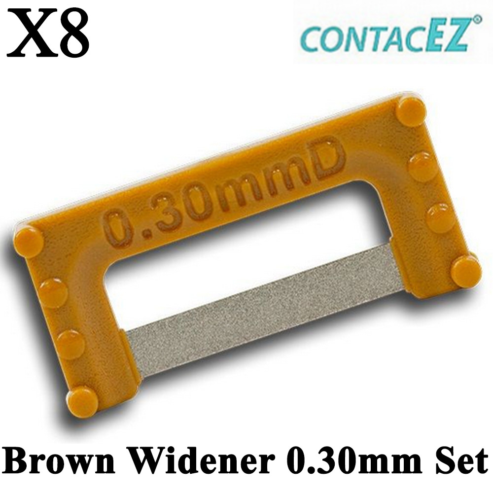 8pcs Dental ContacEZ Brown Widener 0.30mm Set