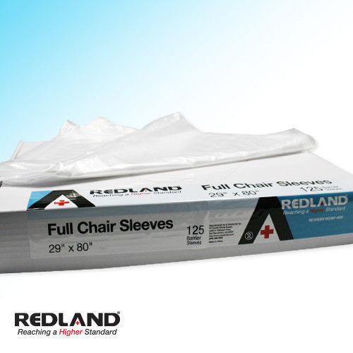 REDLAND Full Chair Sleeves 29″X80″ Clear Disposable 125/Box –