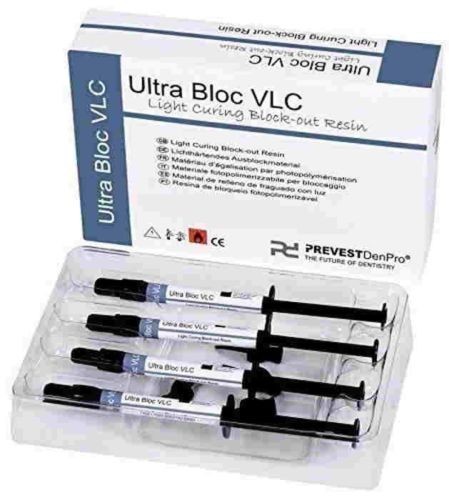 Prevest Ultra Bloc VLC Light Cure Resin Based Block-Out 4 x 1.2ml Free Ship