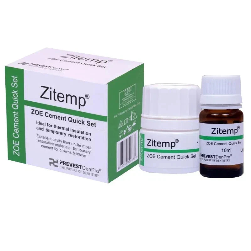 Dental ZITEMP ZOE Cement for Temporary Restoration & Cementation of Crowns