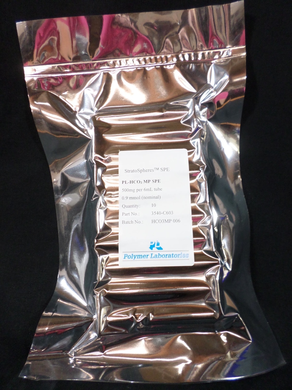 AGILENT StratoSpheres PL-HCO3 MP SPE 500mg/6mL Devices PL3540-C603 (Pack of 10)