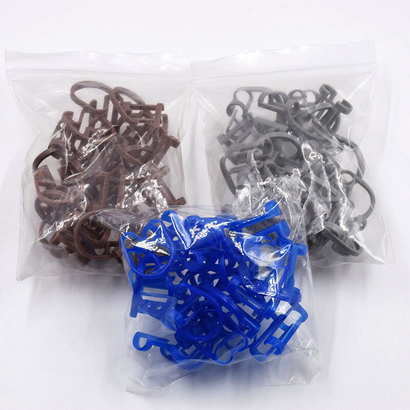 10 Pcs/Bag Dental Ortho Plastic Clinic Lab Isolator Cotton Roll Holder Clip Use