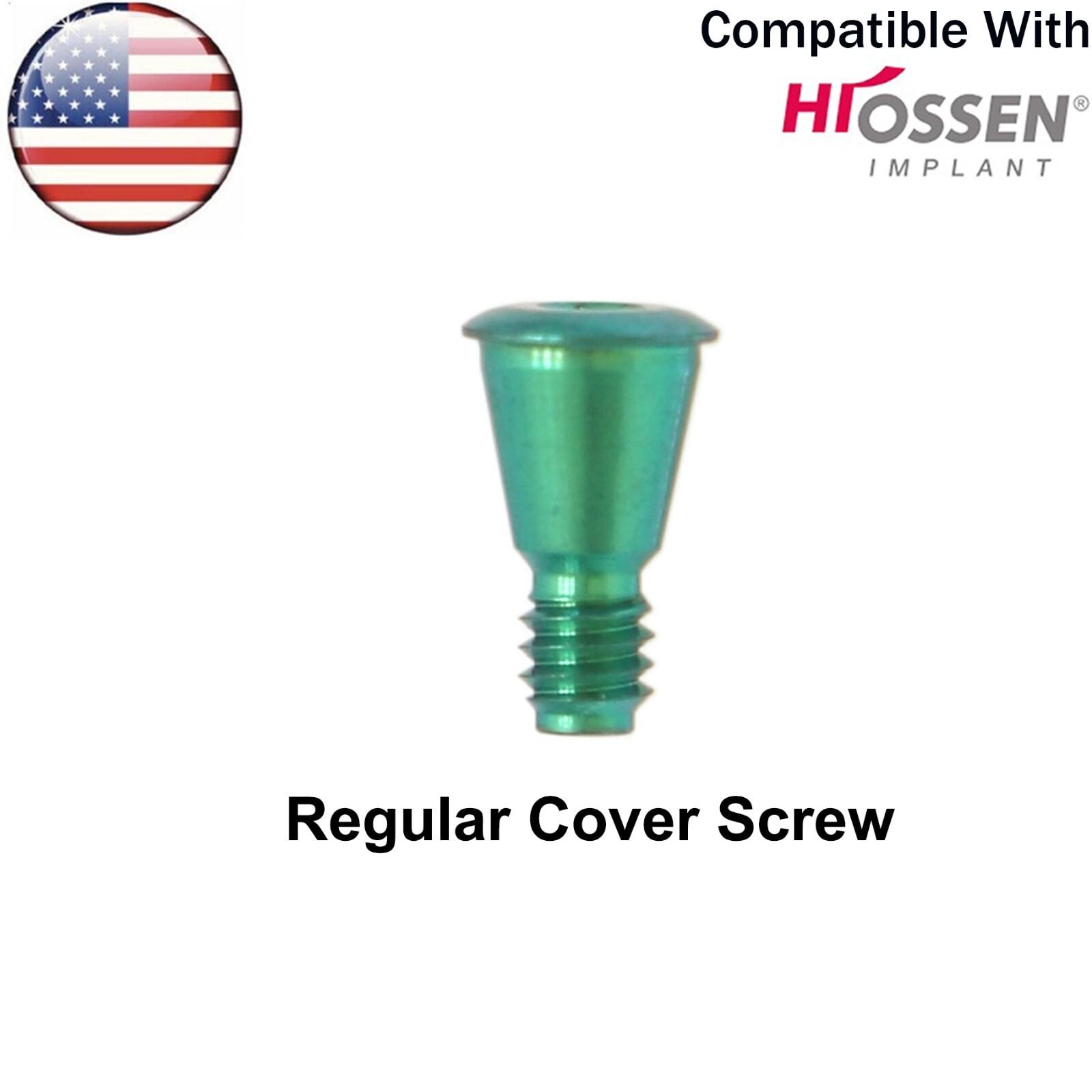 US Dental Cover Screw Fits Hiossen Oss M/R Nobel Biocare NP/RP Healing Abutment