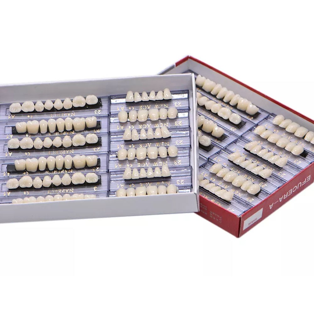 168Pc Dental Acrylic Resin False Teeth 23# Shade A1 Denture Full Upper Lower USA