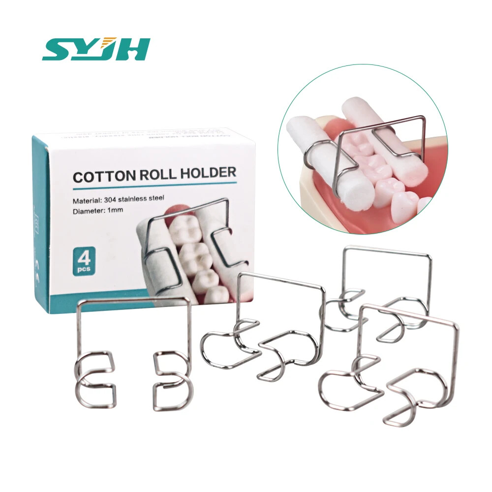 Dental Cotton Roll Holder Stainless Steel Surgical Isolating Teeth Clip Holders