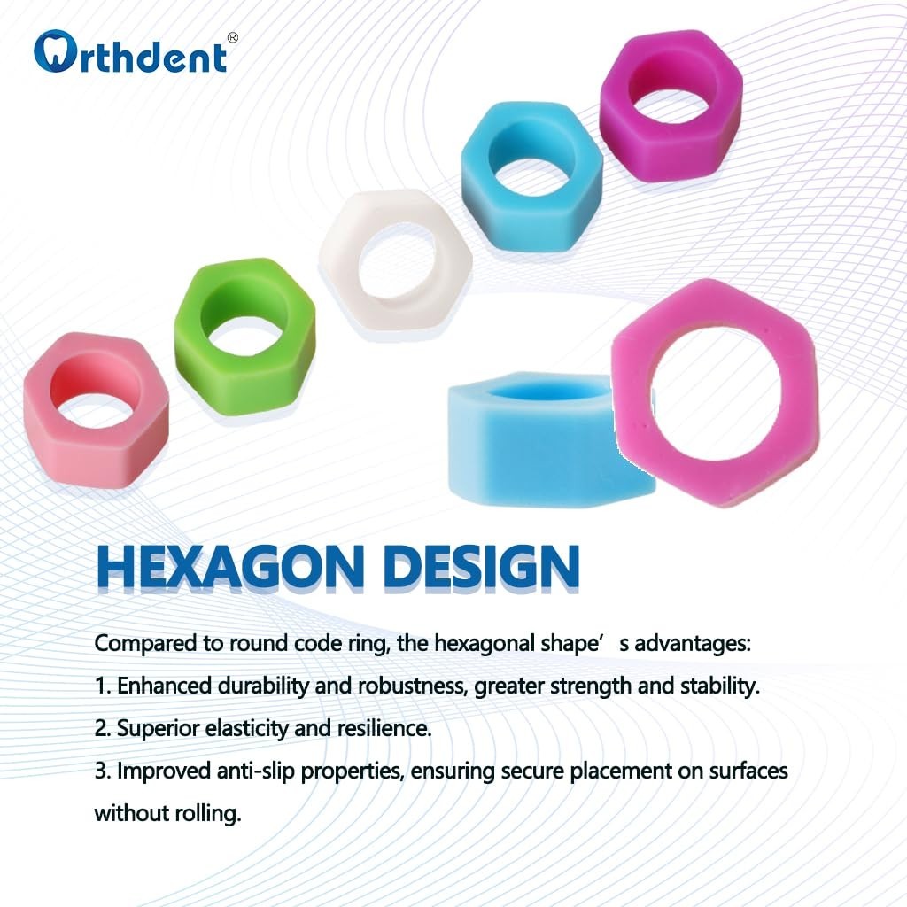 Orthodontic 100 Pcs Silicone Rings, Large 6mm – Perfect for Tool Identification