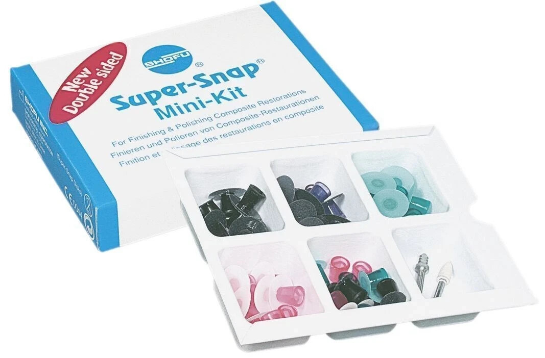 SHOFU SUPER SNAP MINI KIT DENTAL COMPOSITE FINISHING POLISHING 100% GENUINE
