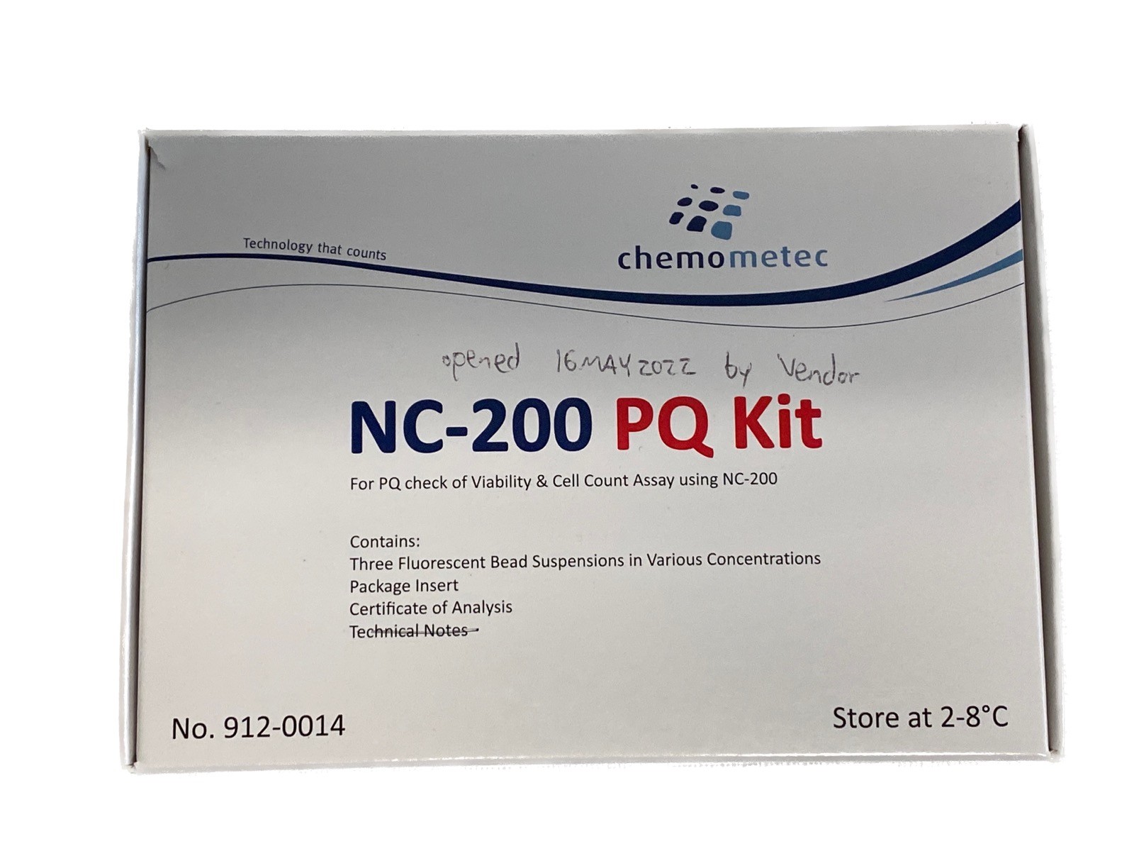 CHEMOMETEC NC-200 PQ Cell Count Bead Kit for NC-200 912-0014