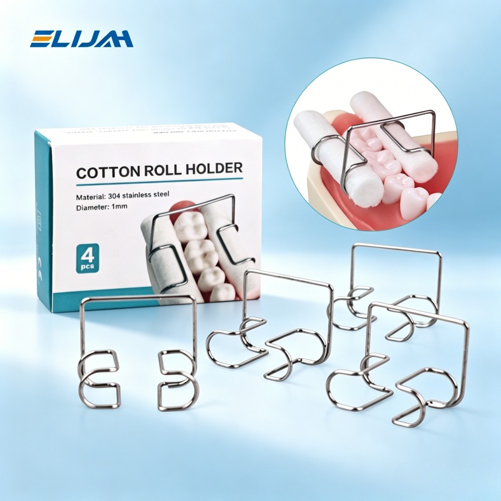 Dental Cotton Roll Holder Stainless Steel Surgical Isolating Teeth Clip Holders
