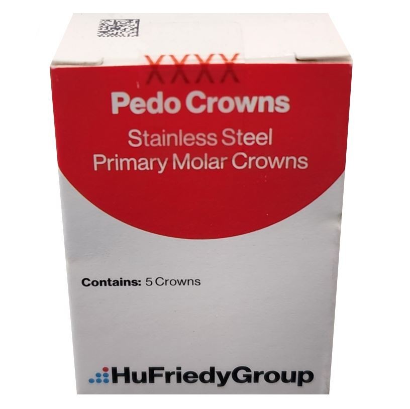 *5-Pieces* HuFriedyGroup Pedo Crowns Lower Right Primary 1st #4 Refill SSC-LRD4