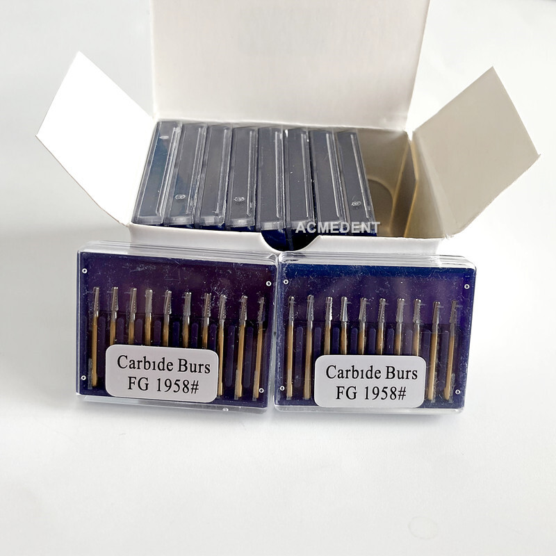 20Pcs Dental Carbide Tungsten Steel Burs Crown Cutting Drill Sharp Drills Cut