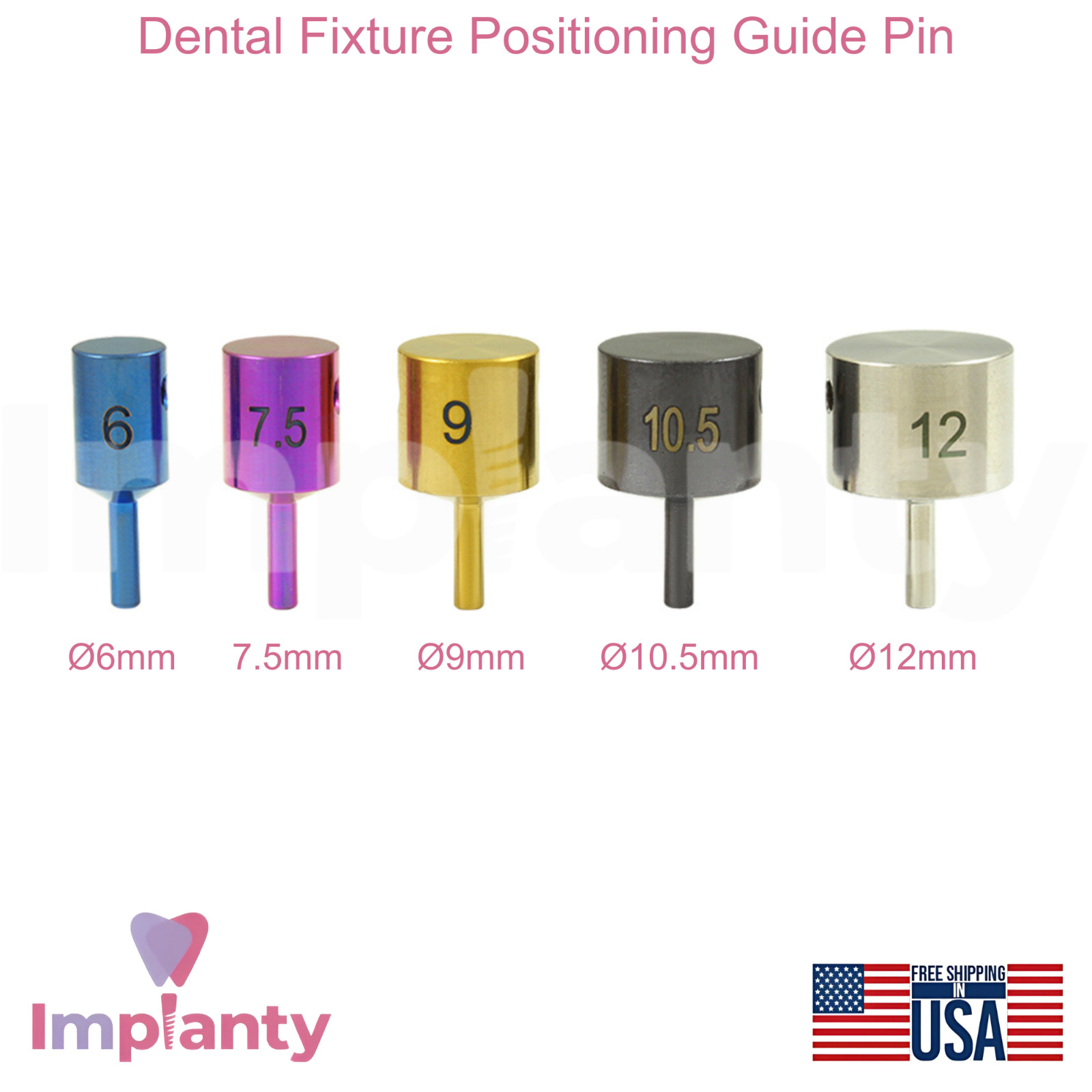Dental Fixture Positioning Guide Pin 17mm Length Dentistry Placement Tool