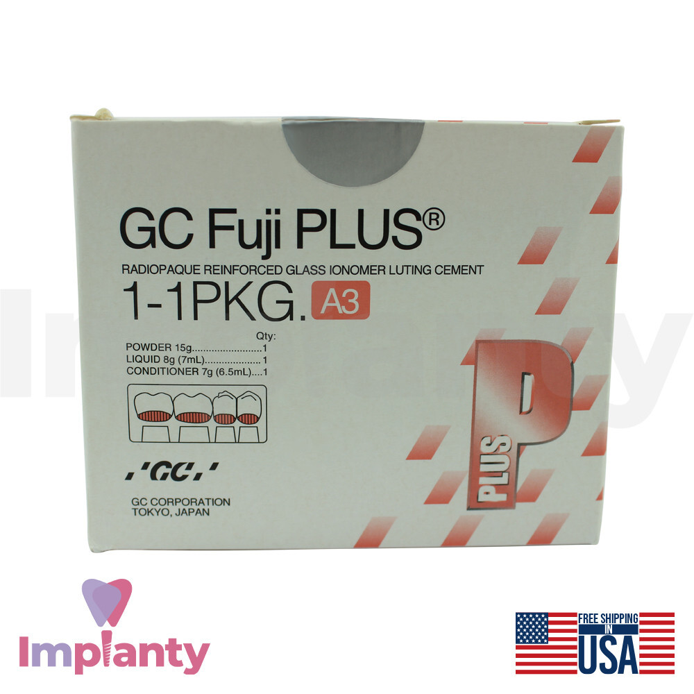 Dental Fuji Plus Glass Cement Set 15g Powder, 7ml Liquid, 6.5ml Conditioner