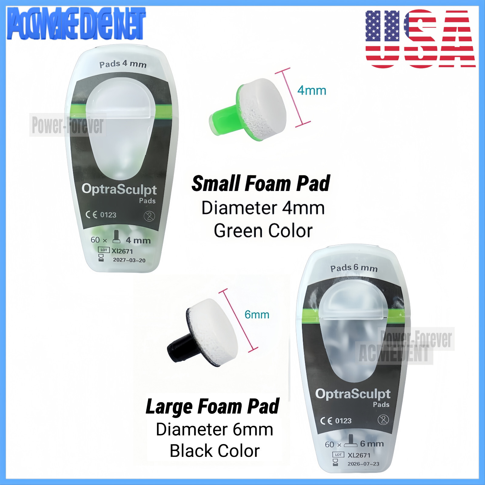 USA Dental OptraSculpt Foam Pads Veneer Composite Resin Filling Spatula Handle