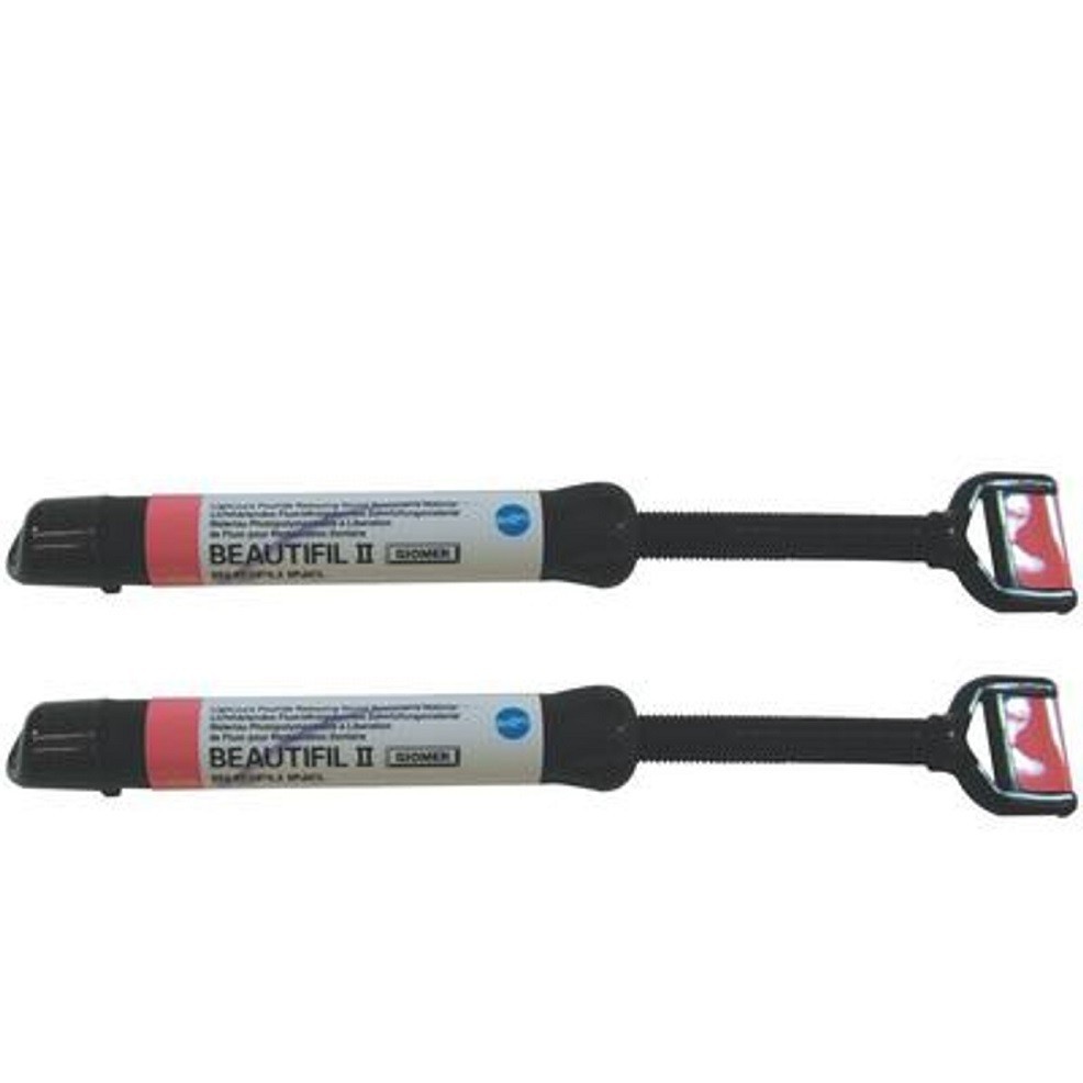 2 x SHOFU Dental BEAUTIFIL 2 Fluoride Release Restorative Composite A2 B2 Shades