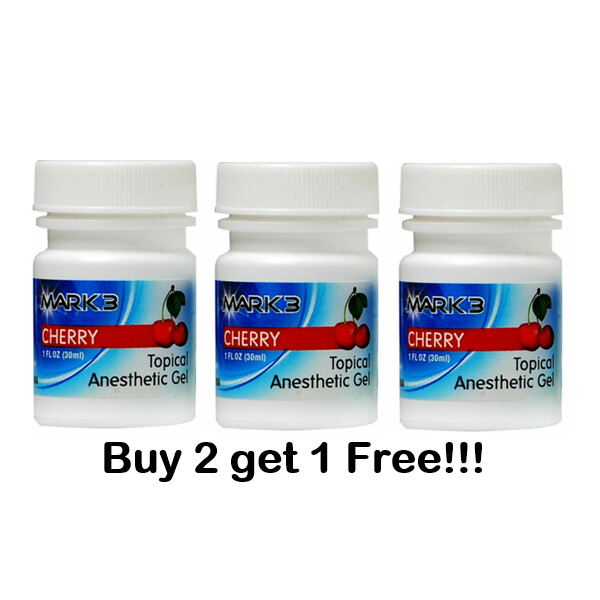 Mark 3 Dental Topical Anesthetic Gel, Made in USA,1.12oz (Buy 2 get 1 FREE)