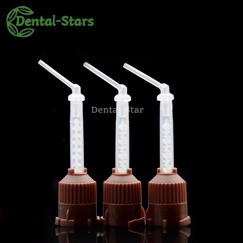 Dental HP Brown Mixing Tips for Endo/Core Material with Intraoral Tips 50Pcs/Bag