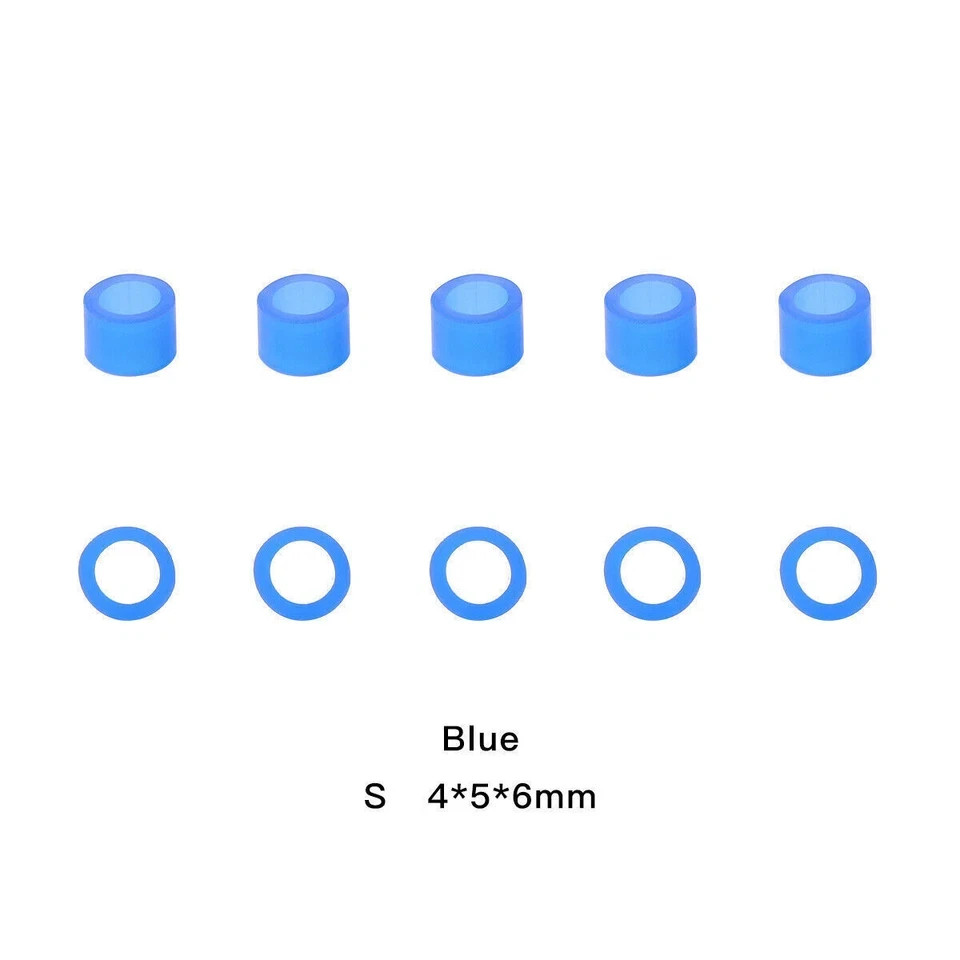 Dental Small 4*5*6mm Silicone Color Code Rings Bands Circle Instrument Hygienist