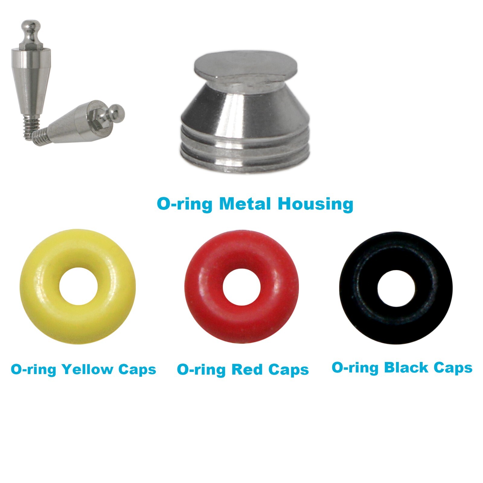 20Pcs Dental O-Ring Kit fits Hiossen Osstem Ball Abutment Retention force 4N/6N