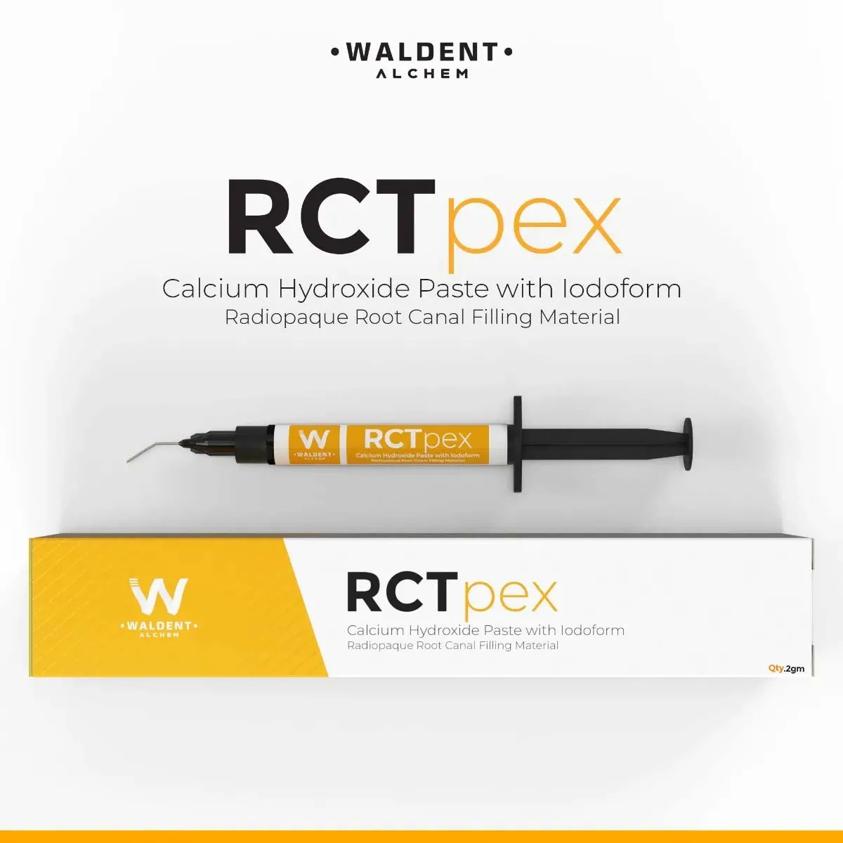 Waldent RCTpex Root Canal Filling Material (Radiopaque) 2gm Syringe 3 x Tips