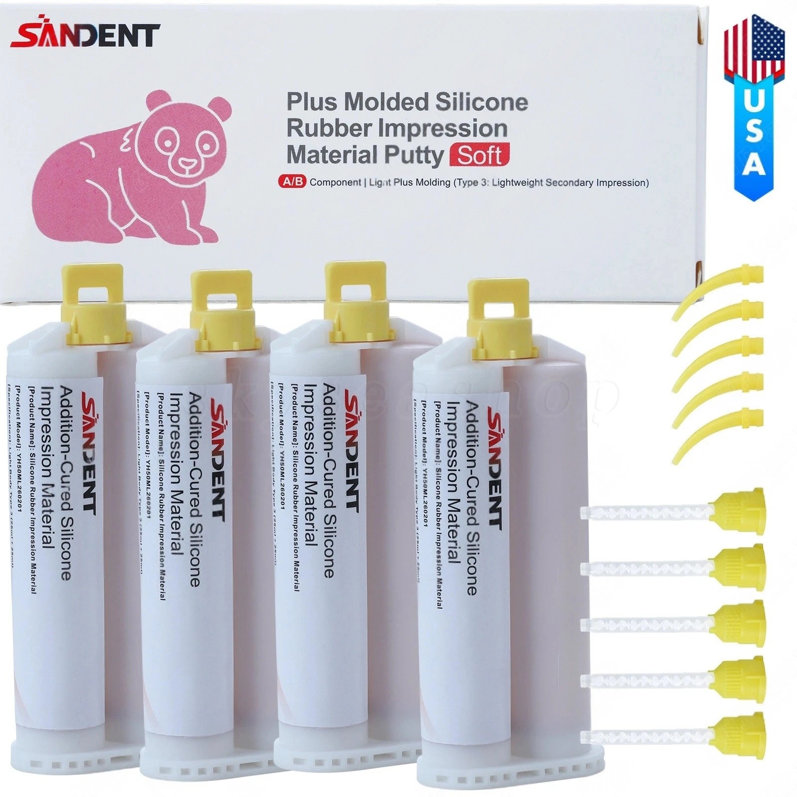 Impression Material Light Body Fast Set – 4 50ml cartridges