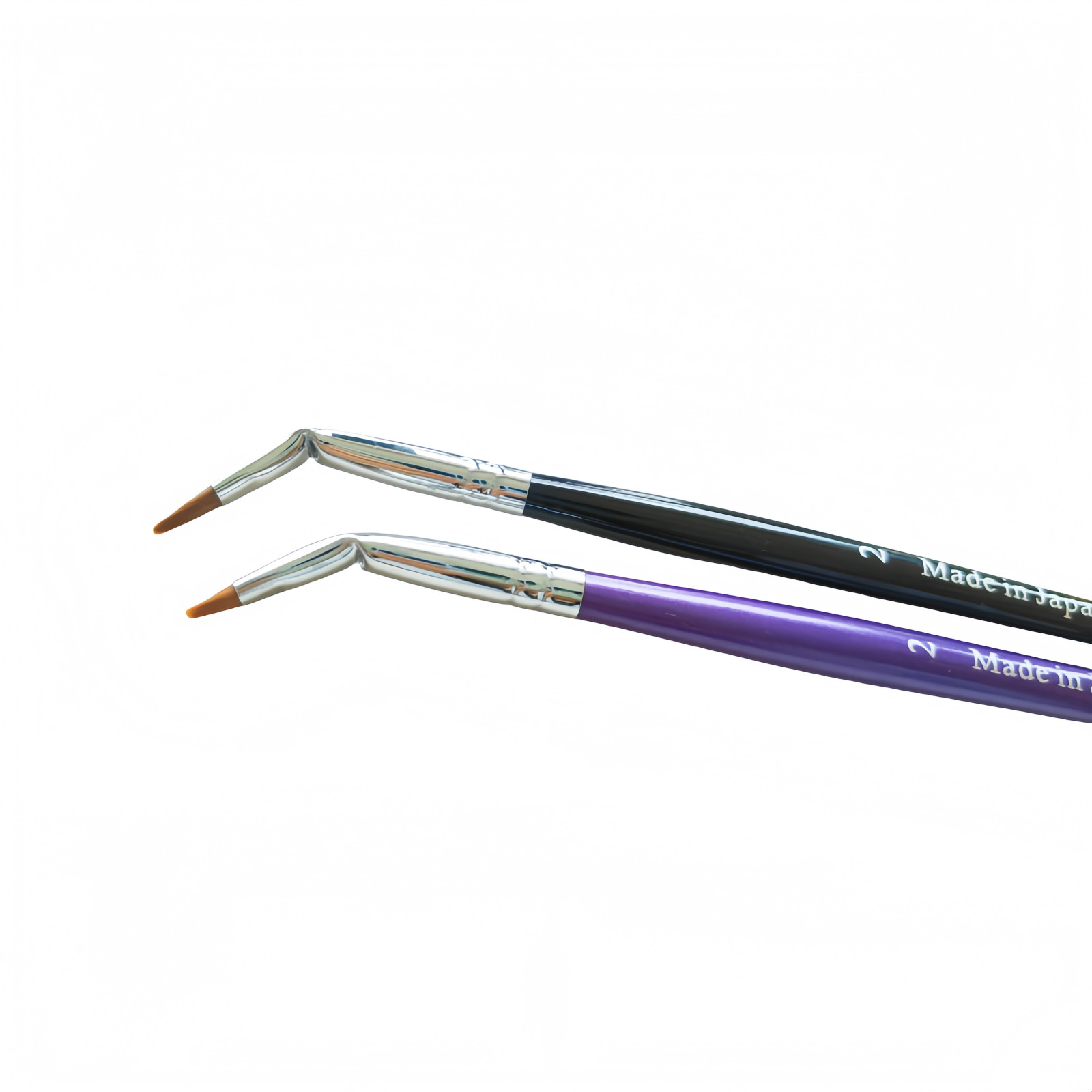 4Pcs Dental Nylon Brush Pen Laboratory Synthetic Brushes Curved Head Technicians