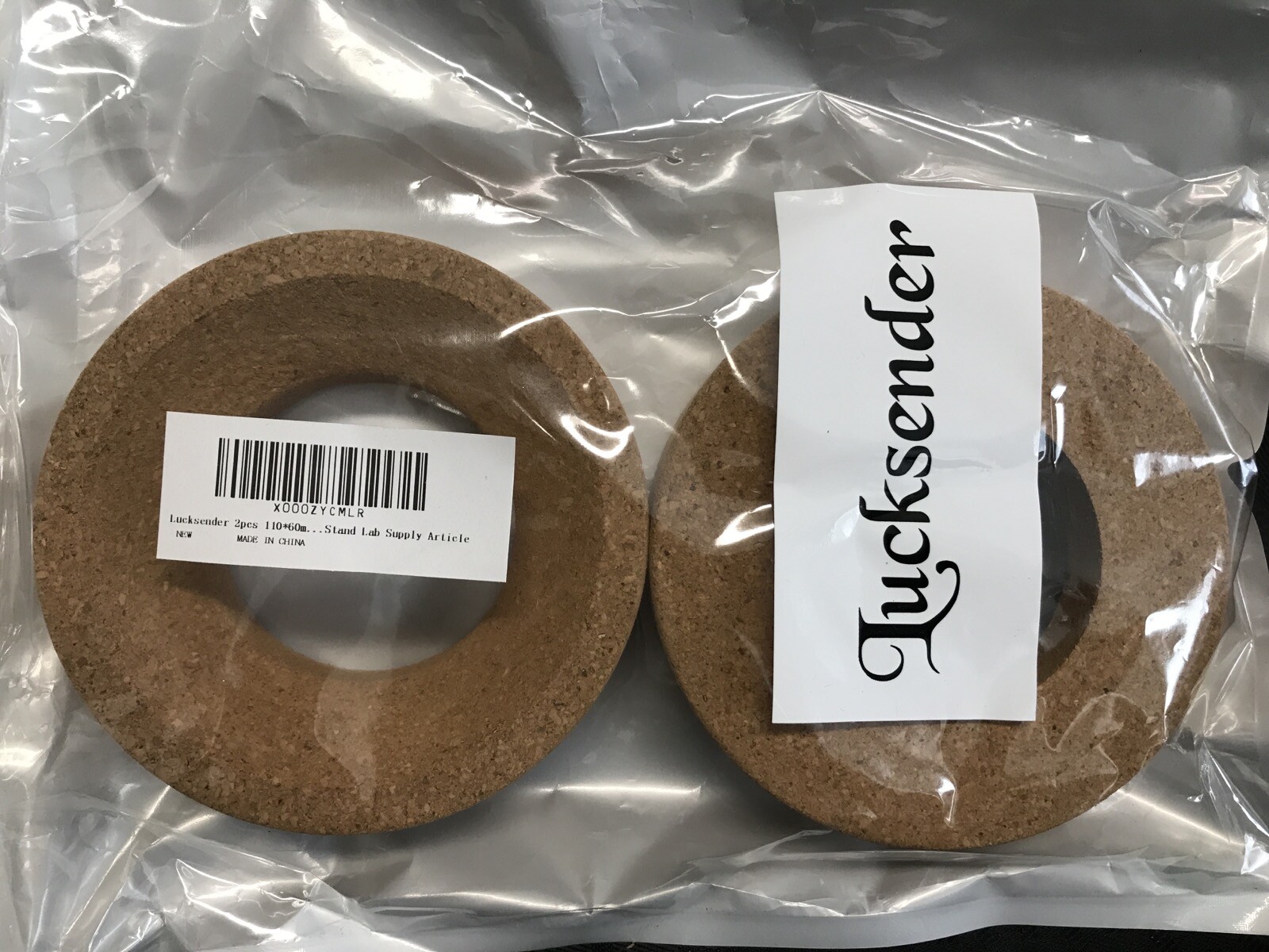 NEW (Lot of 2) Cork Rings for 200-500mL Round Bottom Flasks 110 x 60 x 30mm
