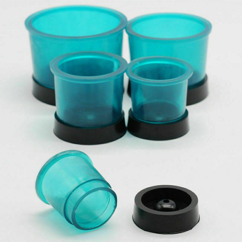 5 Pcs/Set Dental High Quality Round Casting Flasks Rings Former Base Wax Rubber