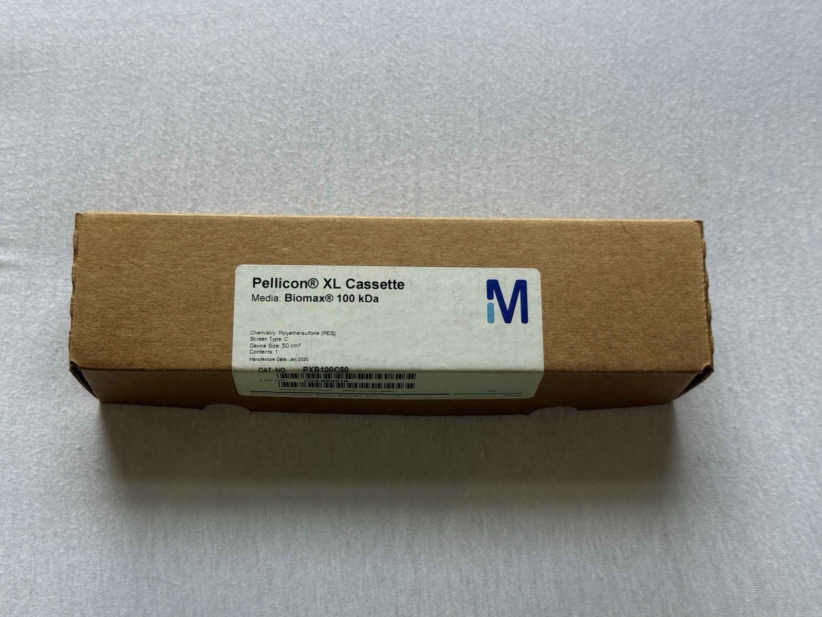 MILLIPORE Pellicon XL50 Cassette w/ Biomax 100kDa Membrane C 50cm2 PXB100C50