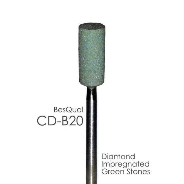 Zirconia – Diamond Impregnated Green Mounted Stone – CD-B20