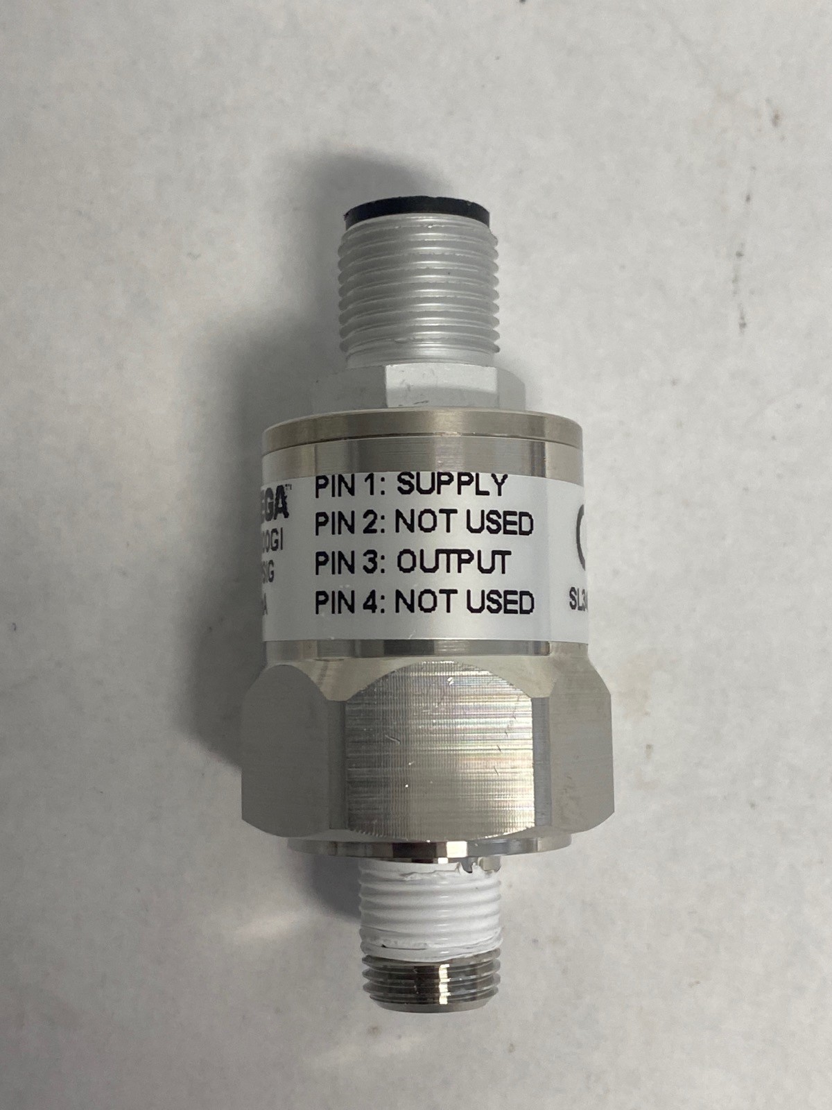 Used OMEGA Pressure Sensor Transducer Gauge M12 4-Pin F Connection PX159A-100GI