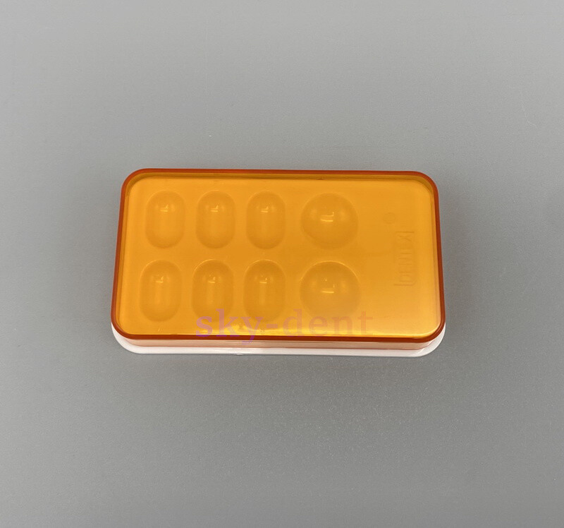 4/8 Holes Dental Veneer Storage Box Teeth Patch Shading Light Case Retainer Mola