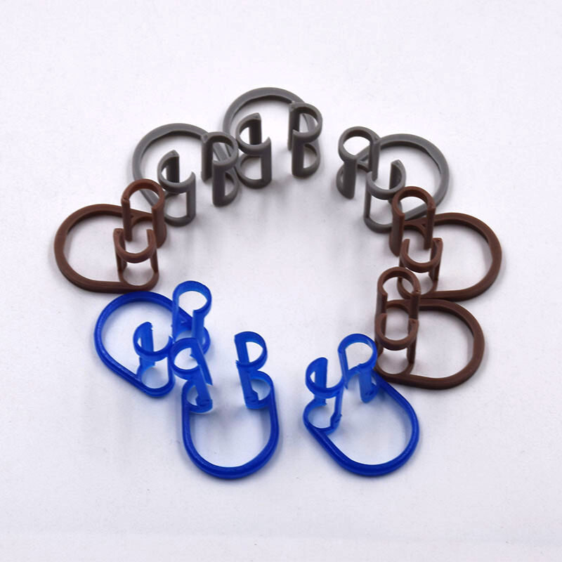 10 Pcs/Bag Dental Ortho Plastic Clinic Lab Isolator Cotton Roll Holder Clip Use