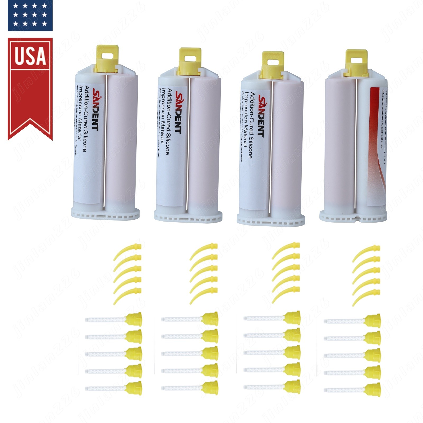 Impression Material VPS – Light Body Fast Set 4 x 50ml Cartridges 20 Tips