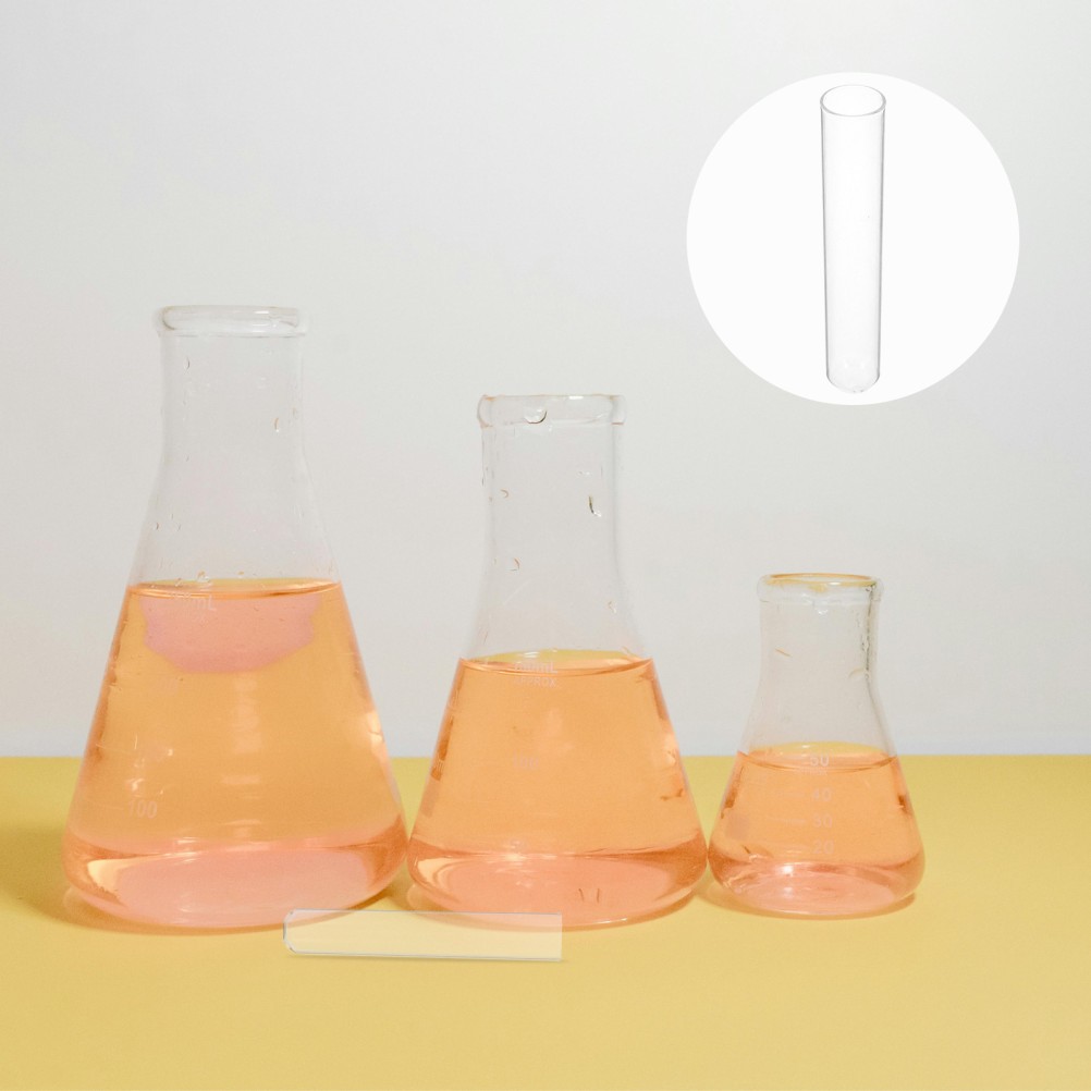 20 Pcs Laboratory Glass Test Tube Large Tubes 25x150mm Clear Chemical